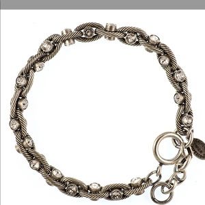 Catherine Popesco crystal and silver rope bracelet